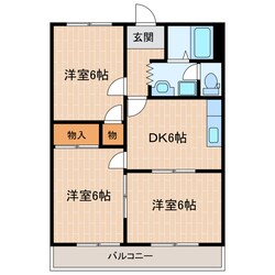 シャトー森平の物件間取画像